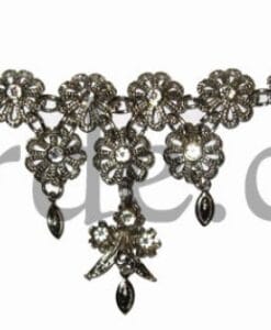 Alternative view of Diadema de florecillas plateada