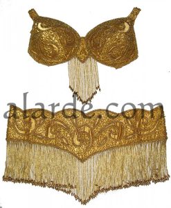 Fajín y Sujetador bordado básico