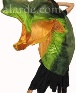 Alternative view of Velo de seda danza del vientre cuatro tonos