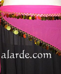 Pañuelo triangular con paillettes
