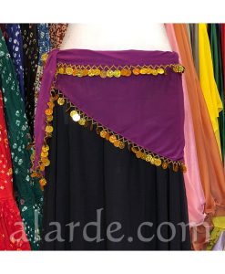 Paillettes triangular scarf