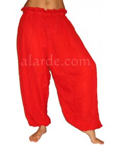 Crepe harem trousers