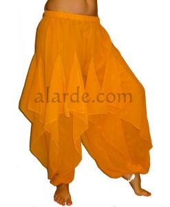 Crepe harem petals trousers