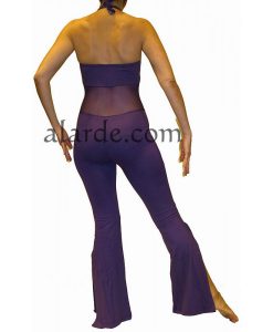 Alternative view of Mono de algodón con torso de red