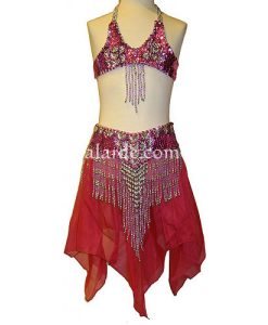 Conjunto infantil bordado danza del vientre