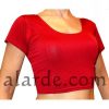 Choli Lycra Manga Corta Rojo