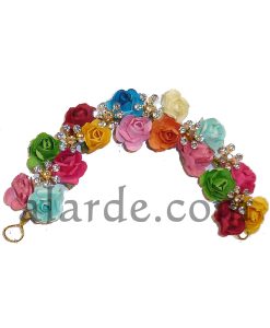 Flores para el pelo Bollywood con brillantitos