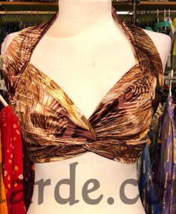 Alternative view of Crossed velvet top