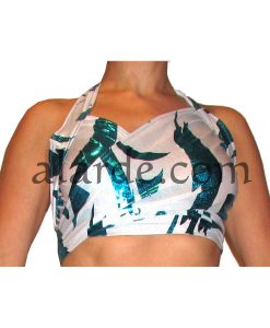 Crossed lycra fantasy top