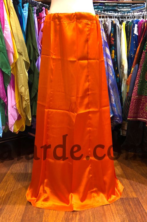 Petticoat-Falda-naranja-satén