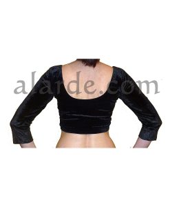 Alternative view of Stretch Velvet Choli with Long Sleeves
