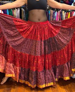 Alternative view of Falda Tribal Silk Sari 25 yardas