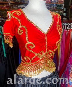 Top bordado danza del vientre