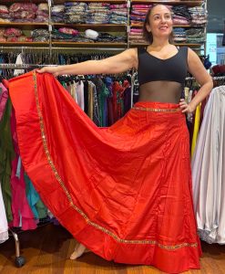 Falda Bollywood con mucho vuelo